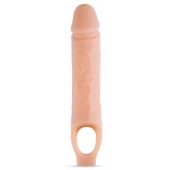 Телесный реалистичный фаллоудлинитель 10 Inch Silicone Cock Sheath Penis Extender - 25,4 см. - Blush Novelties - в Волжском купить с доставкой