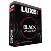Черные презервативы LUXE Royal Black Collection - 3 шт. - Luxe - купить с доставкой в Волжском
