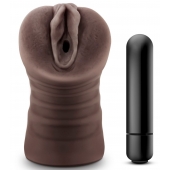 Коричневый мастурбатор-вагина Hot Chocolate Brianna - Blush Novelties - в Волжском купить с доставкой