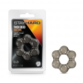 Дымчатое эрекционное кольцо Stay Hard Thick Bead Cock Ring - Blush Novelties - в Волжском купить с доставкой