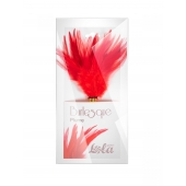 Красный перьевой тиклер Plume - 23 см. - Lola Lingerie - купить с доставкой в Волжском