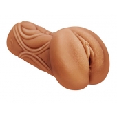 Кофейный мастурбатор-вагина Dumpling - Lola Games - в Волжском купить с доставкой