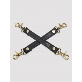Черный фиксатор для манжет Bound to You Faux Leather Hogtie - Fifty Shades of Grey - купить с доставкой в Волжском