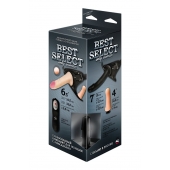 Черный женский пояс BEST SELECT с 3 насадками и вибрацией - LOVETOY (А-Полимер) - купить с доставкой в Волжском