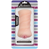 Телесный мастурбатор-вагина X-Basic Pocket Pussy без вибрации - Lovetoy - в Волжском купить с доставкой