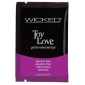 Лубрикант на водной основе для использования с игрушками WICKED Toy Love - 3 мл. - Wicked - купить с доставкой в Волжском