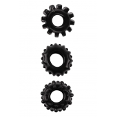 Набор из 3 черных эрекционных колец SET OF 3 COCKRINGS - Dream Toys - в Волжском купить с доставкой