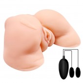 Телесная вибровагина Julie с 2 рабочими отверстиями - Baile - в Волжском купить с доставкой