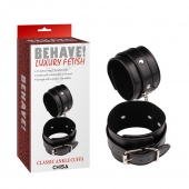 Черные оковы Classic Ankle Cuffs - Chisa - купить с доставкой в Волжском
