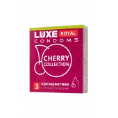 Презервативы с ароматом вишни LUXE Royal Cherry Collection - 3 шт. - Luxe - купить с доставкой в Волжском