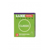 Гладкие презервативы LUXE Royal Classic - 3 шт. - Luxe - купить с доставкой в Волжском
