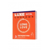 Презервативы с продлевающим эффектом LUXE Royal Long Love - 3 шт. - Luxe - купить с доставкой в Волжском