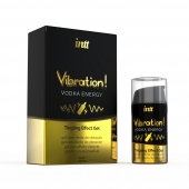 Жидкий интимный гель с эффектом вибрации Vibration! Vodka Energy - 15 мл. - INTT - купить с доставкой в Волжском