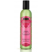 Массажное масло Naturals Strawberry Dreams с ароматом клубники - 236 мл. - Kama Sutra - купить с доставкой в Волжском