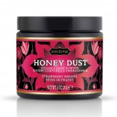 Пудра для тела Honey Dust Body Powder с ароматом клубники - 170 гр. - Kama Sutra - купить с доставкой в Волжском