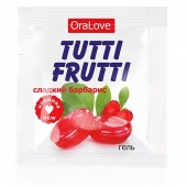 Гель-смазка Tutti-frutti со вкусом барбариса - 4 гр. - Биоритм - купить с доставкой в Волжском