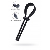Черное эрекционное лассо на пенис Keb - A-toys - в Волжском купить с доставкой