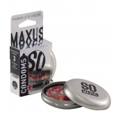 Экстремально тонкие презервативы в железном кейсе MAXUS Extreme Thin - 3 шт. - Maxus - купить с доставкой в Волжском