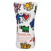 Мастурбатор-туба Keith Haring Soft Tube CUP - Tenga - в Волжском купить с доставкой