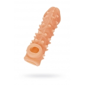 Телесная закрытая насадка с пупырышками Cock Sleeve Size M - 15,6 см. - KOKOS - в Волжском купить с доставкой