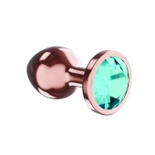 Пробка цвета розового золота с малиновым кристаллом Diamond Topaz Shine L - 8,3 см. - Lola Games - купить с доставкой в Волжском