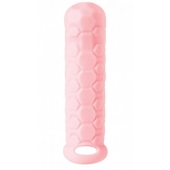 Розовый фаллоудлинитель Homme Long - 15,5 см.