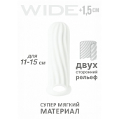 Белый фаллоудлинитель Homme Wide - 13 см. - Lola Games - в Волжском купить с доставкой