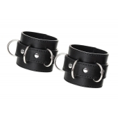 Черные наручники Anonymo на сцепке - ToyFa - купить с доставкой в Волжском