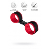 Красно-черные велюровые оковы Anonymo - ToyFa - купить с доставкой в Волжском