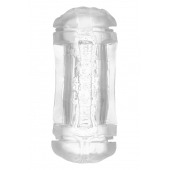 Прозрачный двусторонний мастурбатор Sophia - вагина и анус - Dream Toys - в Волжском купить с доставкой