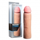 Телесная фаллическая насадка на пенис Magnum Xtender - 23 см. - Blush Novelties - в Волжском купить с доставкой