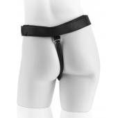 Страпон с телесной насадкой 7  Uncut with Strap on Harness - 18 см. - Pipedream - купить с доставкой в Волжском