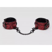 Красно-черные наручники Reversible Faux Leather Wrist Cuffs - Fifty Shades of Grey - купить с доставкой в Волжском