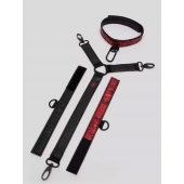 Ошейник с наручниками Reversible Faux Leather Collar and Wrist - Fifty Shades of Grey - купить с доставкой в Волжском