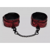 Красно-черные оковы Reversible Faux Leather Ankle Cuffs - Fifty Shades of Grey - купить с доставкой в Волжском
