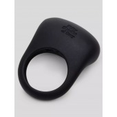 Черное эрекционное виброкольцо Sensation Rechargeable Vibrating Love Ring - Fifty Shades of Grey - в Волжском купить с доставкой