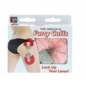 Металлические наручники с розовой меховой опушкой METAL HANDCUFF WITH PLUSH PINK - Dream Toys - купить с доставкой в Волжском