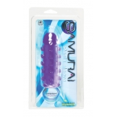 Закрытая фиолетовая насадка с пупырышками SAMURAI PENIS SLEEVE PURPLE - 14,5 см. - NMC - в Волжском купить с доставкой
