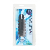 Дымчатая стимулирующая насадка с закрытой головкой SAMURAI PENIS SLEEVE BLACK - 14,5 см. - NMC - в Волжском купить с доставкой