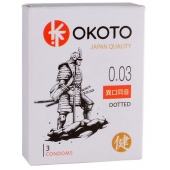 Презервативы с точками OKOTO Dotted - 3 шт. - Sitabella - купить с доставкой в Волжском