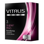 Ультратонкие презервативы VITALIS PREMIUM super thin - 3 шт. - Vitalis - купить с доставкой в Волжском