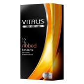 Ребристые презервативы VITALIS PREMIUM ribbed - 12 шт. - Vitalis - купить с доставкой в Волжском