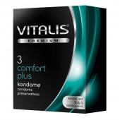 Контурные презервативы VITALIS PREMIUM comfort plus - 3 шт. - Vitalis - купить с доставкой в Волжском
