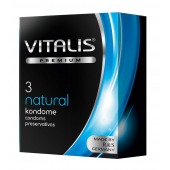 Классические презервативы VITALIS PREMIUM natural - 3 шт. - Vitalis - купить с доставкой в Волжском