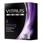 Презервативы с утолщенной стенкой VITALIS PREMIUM strong - 3 шт. - Vitalis - купить с доставкой в Волжском