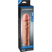 Телесная насадка Fantasy X-tensions Perfect 2  Extension - 20,3 см. - Pipedream - в Волжском купить с доставкой