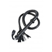 Длинный кожаный кнут с хлопушками на конце - ToyFa - купить с доставкой в Волжском