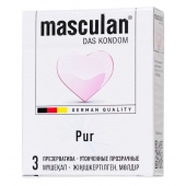 Супертонкие презервативы Masculan Pur - 3 шт. - Masculan - купить с доставкой в Волжском