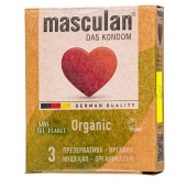 Экологически чистые презервативы Masculan Organic - 3 шт. - Masculan - купить с доставкой в Волжском