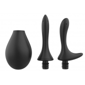 Черный анальный душ Nexus Anal Douche Set с 2 сменными насадками - Nexus Range - купить с доставкой в Волжском